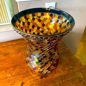 Stained glass vase